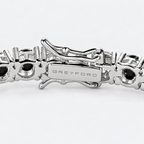 Greyford Biarritz 4 mm Tennis Bracelet — close-up of the piece and brand engraving