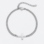 Greyford Assisi Cross Chain Bracelet — studio product photograph