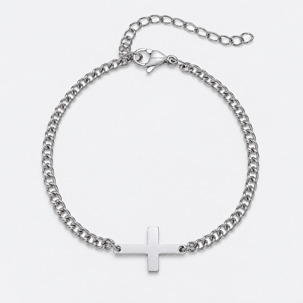 Greyford Assisi Cross Chain Bracelet — studio product photograph