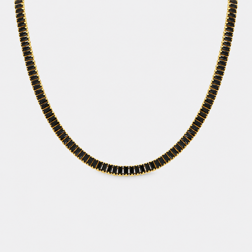 Greyford Cannes Black Tennis Choker Necklace — studio product photograph