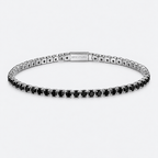Greyford Deauville Black Stone Tennis Bracelet — studio product photograph