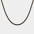 Greyford Ibiza Round Black Stone Necklace — studio product photograph