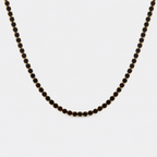 Greyford Ibiza Round Black Stone Necklace — studio product photograph