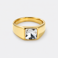 Greyford Monaco Square Stone Signet Ring — studio product photograph