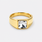 Greyford Monaco Square Stone Signet Ring — studio product photograph