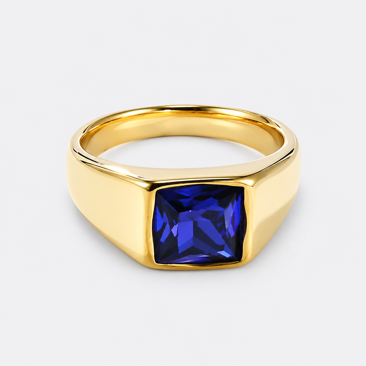 Greyford Monaco Square Stone Signet Ring — studio product photograph