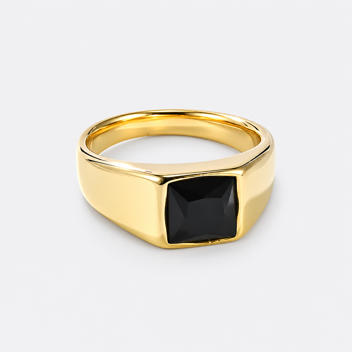 Greyford Monaco Square Stone Signet Ring — studio product photograph