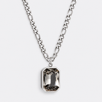 Greyford Paris Rectangular Stone Pendant Necklace — studio product photograph