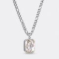 Greyford Paris Rectangular Stone Pendant Necklace — studio product photograph