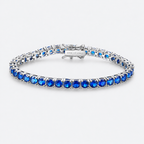 Greyford Riviera Blue Cubic Zirconia Tennis Bracelet — studio product photograph