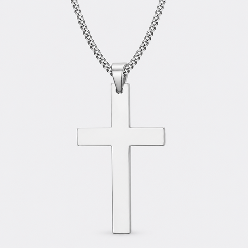 GREYFORD Cross Necklace — studio product photograph