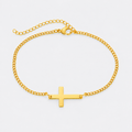 GREYFORD Minimal Cross Bracelet — studio product photograph