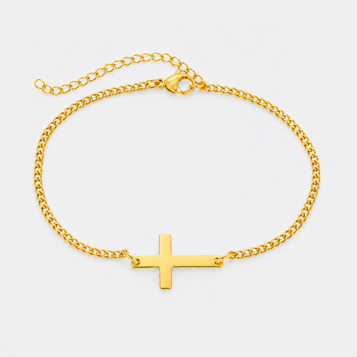 Greyford Santorini Fine Cross Bracelet — studio product photograph