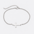 GREYFORD Minimal Cross Bracelet — studio product photograph
