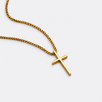 GREYFORD Minimal Cross Necklace — studio product photograph